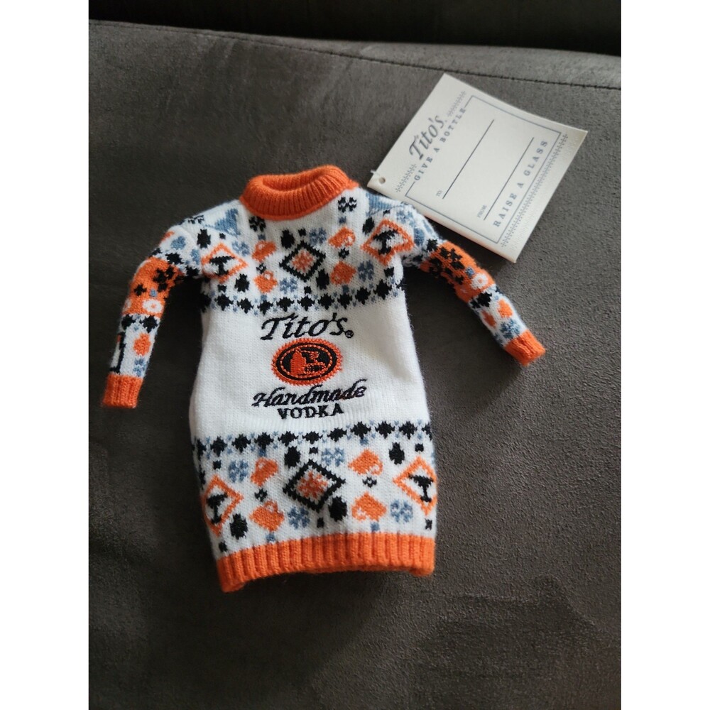 Titos vodka sweater bottle koozie
